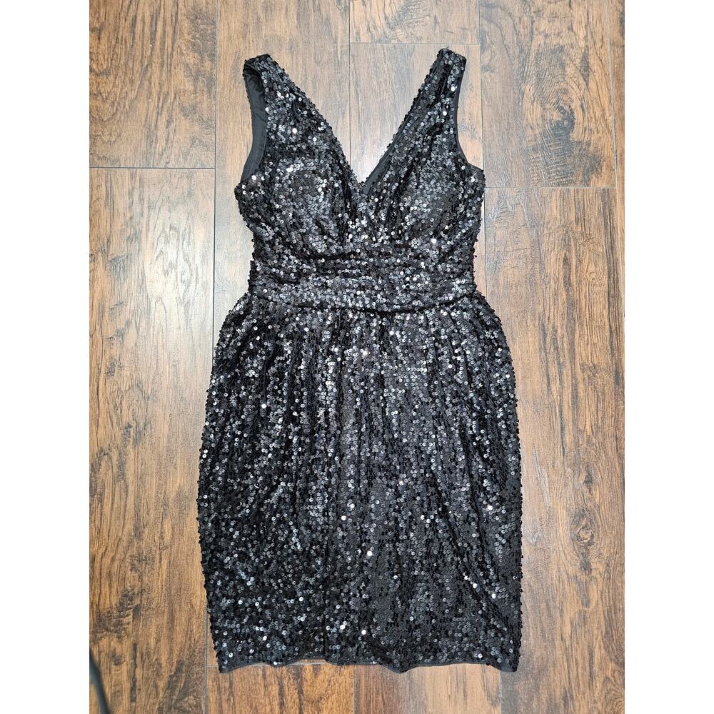 Aiden Mattox dress- Size 0- black- Sequin